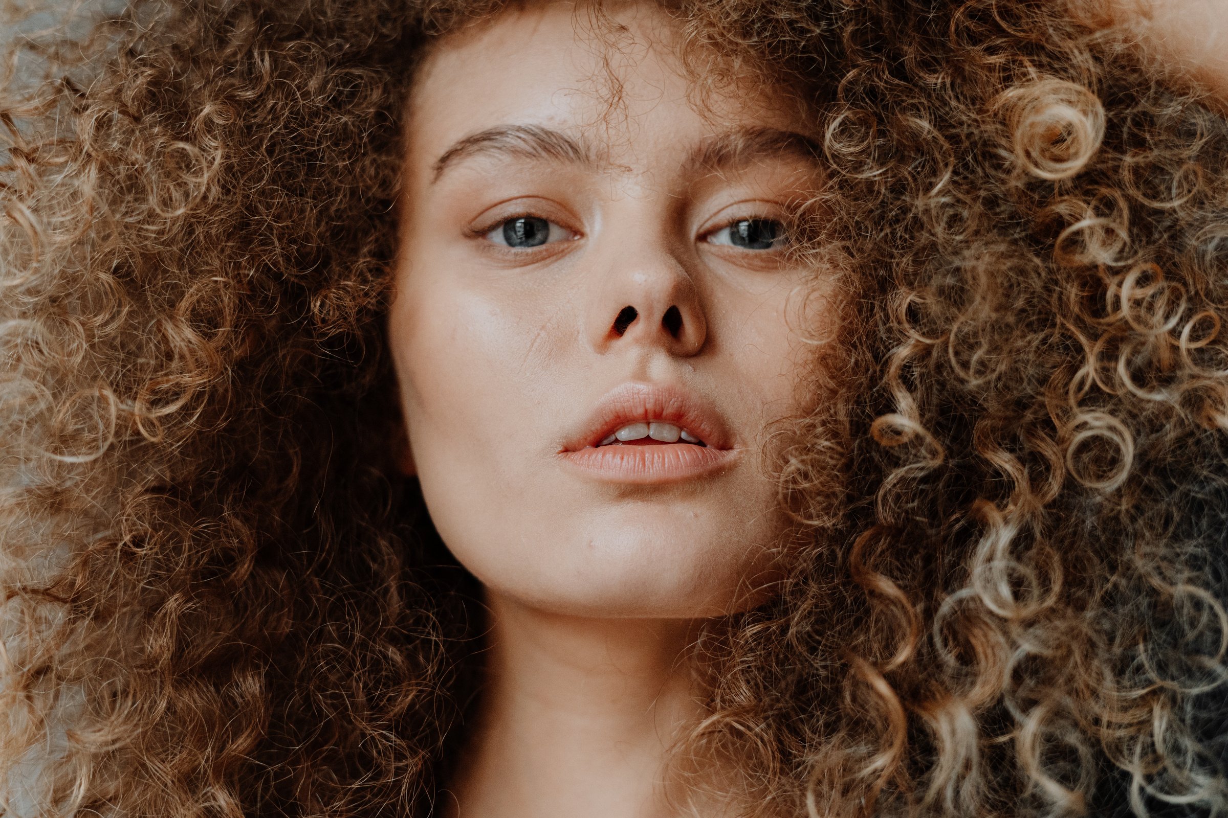 Girl With Brown Curly Hair